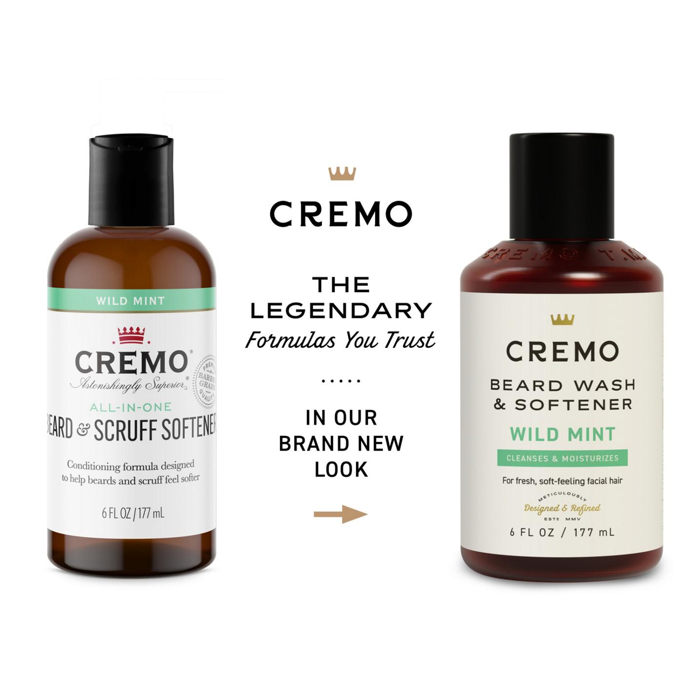 Cremo Beard Wash & Moisturizing Softener - Wild Mint; image 4 of 5