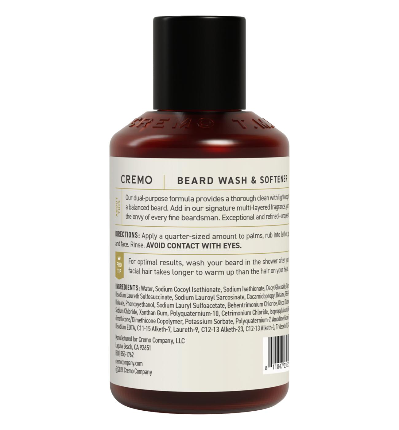 Cremo Beard Wash & Moisturizing Softener - Wild Mint; image 5 of 5
