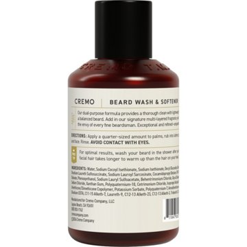 Cremo Beard Wash & Moisturizing Softener - Wild Mint, 6 oz