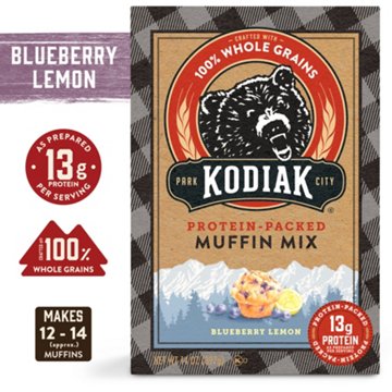 Kodiak 13g Protein Muffin Mix - Blueberry Lemon, 14 oz