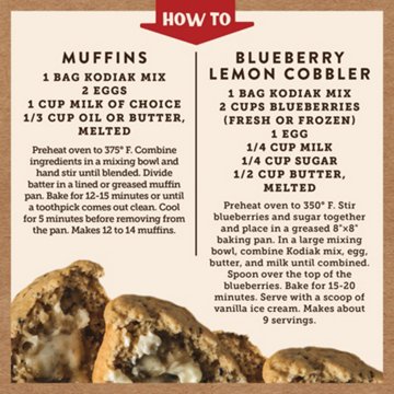 Kodiak 13g Protein Muffin Mix - Blueberry Lemon, 14 oz