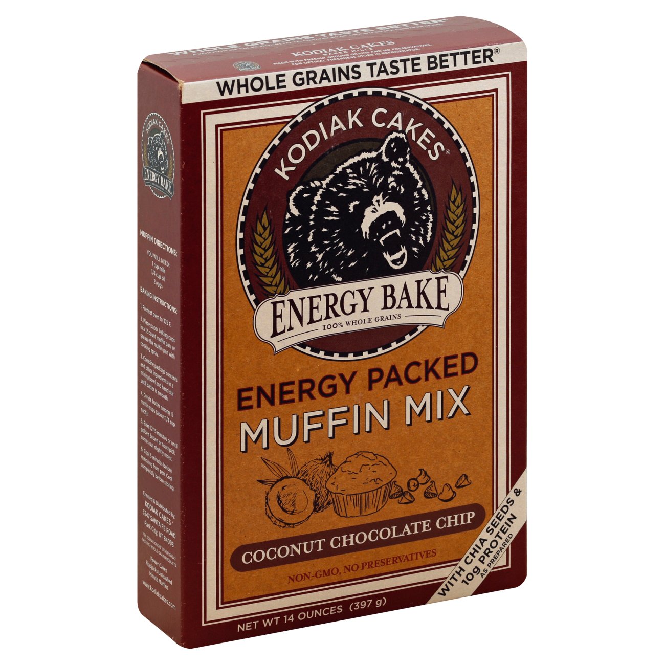 Kodiak Cakes Muffin Mix Coconut Dark Chocolate Shop Baking Mixes at HEB