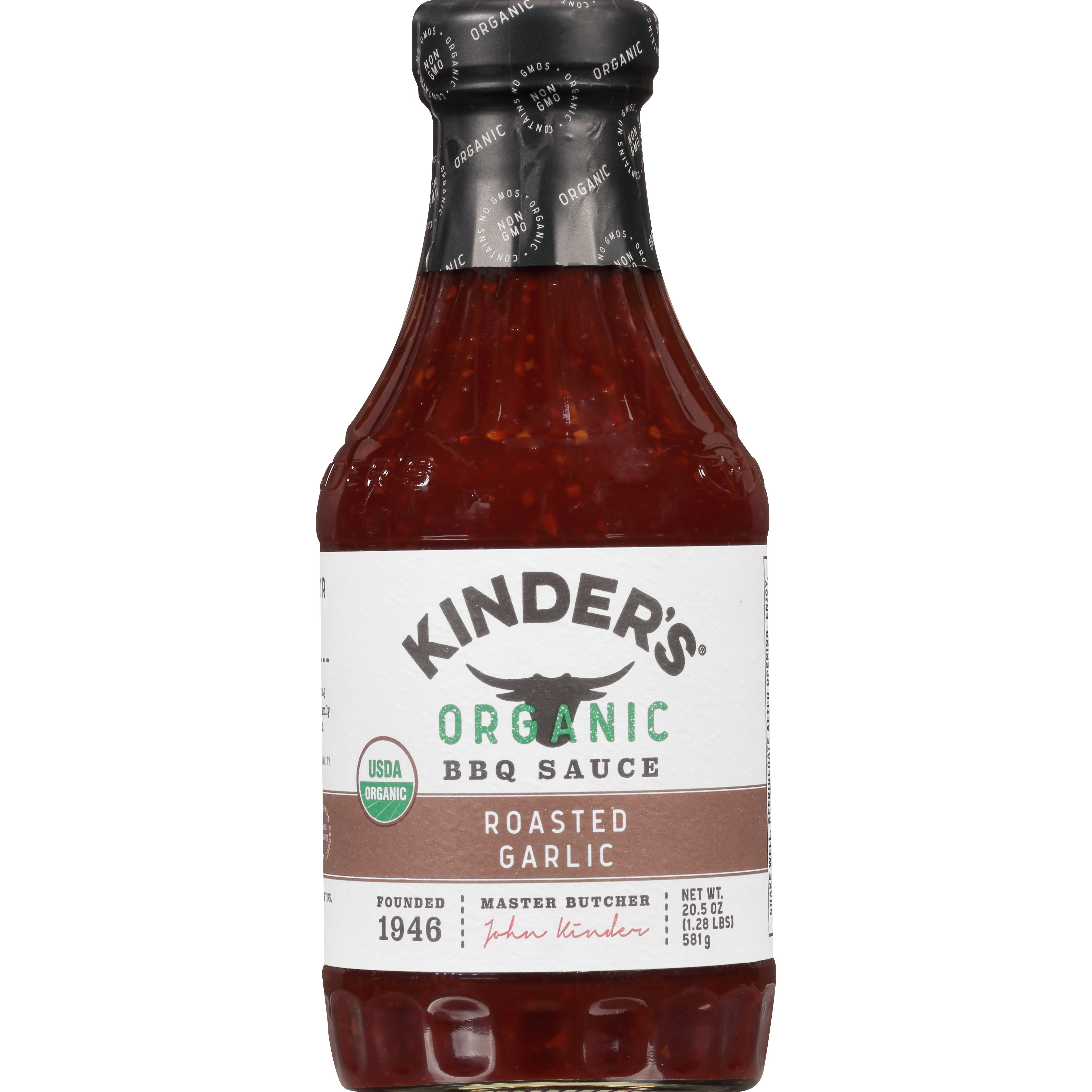 Kinder's Organic Roasted Garlic BBQ Sauce Shop Barbecue Sauces at HEB