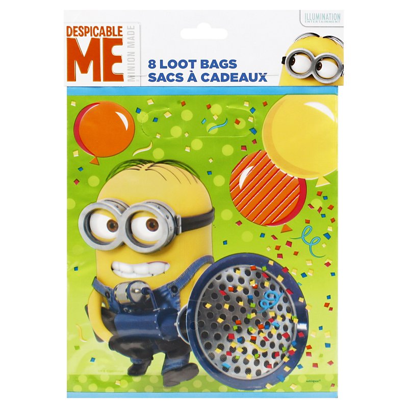 Details about   12PCS Despicable Me Minions Goodie Party Favor Gift Birthday Loot Bags Licensed 