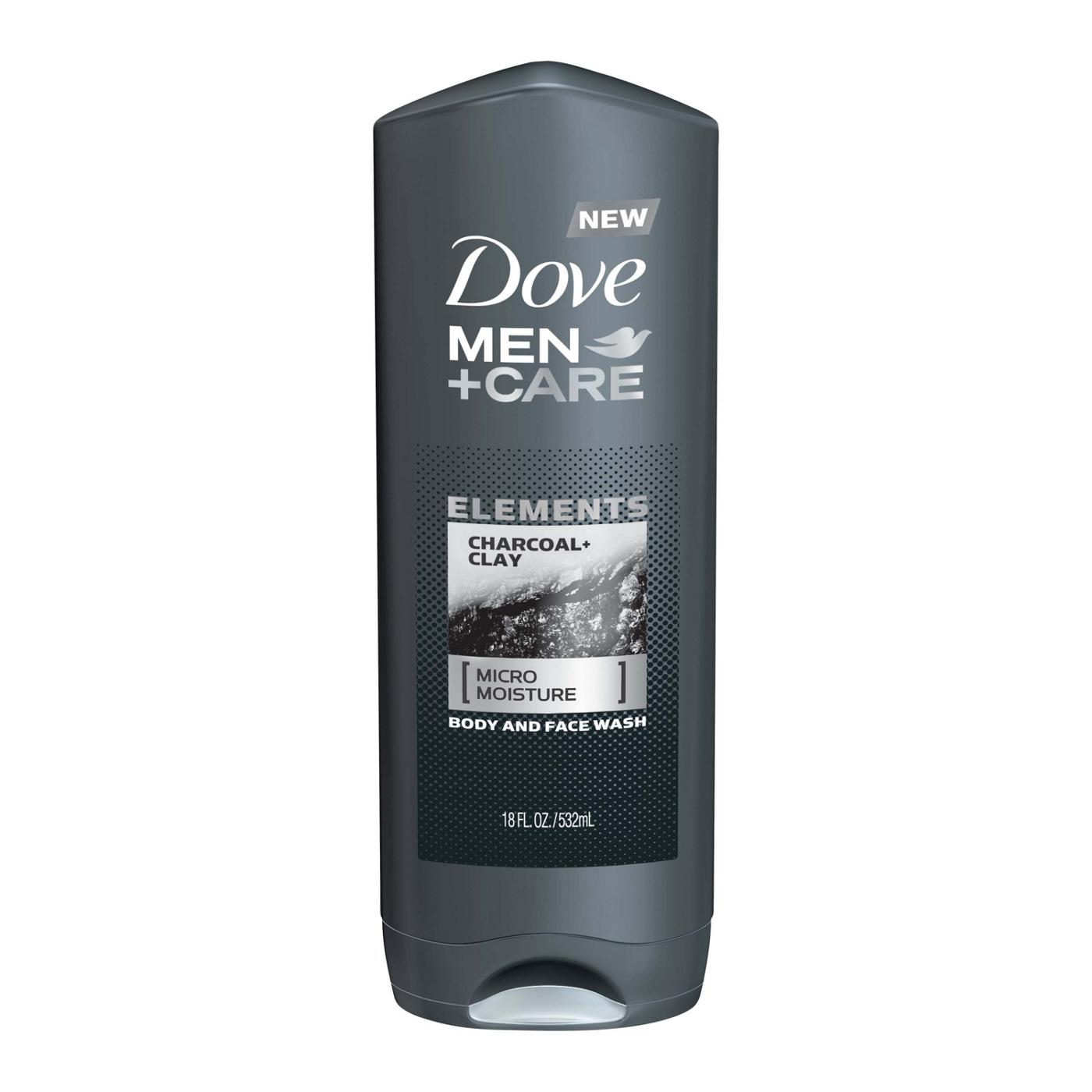 Dove Men+Care Elements Body + Face Wash - Charcoal + Clay ; image 1 of 3
