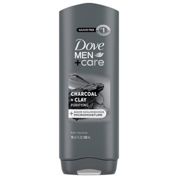 Dove Men+Care Men+Care Purifying Body and Face Wash - Charcoal & Clay