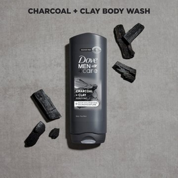 Dove Men+Care Men+Care Purifying Body and Face Wash - Charcoal & Clay