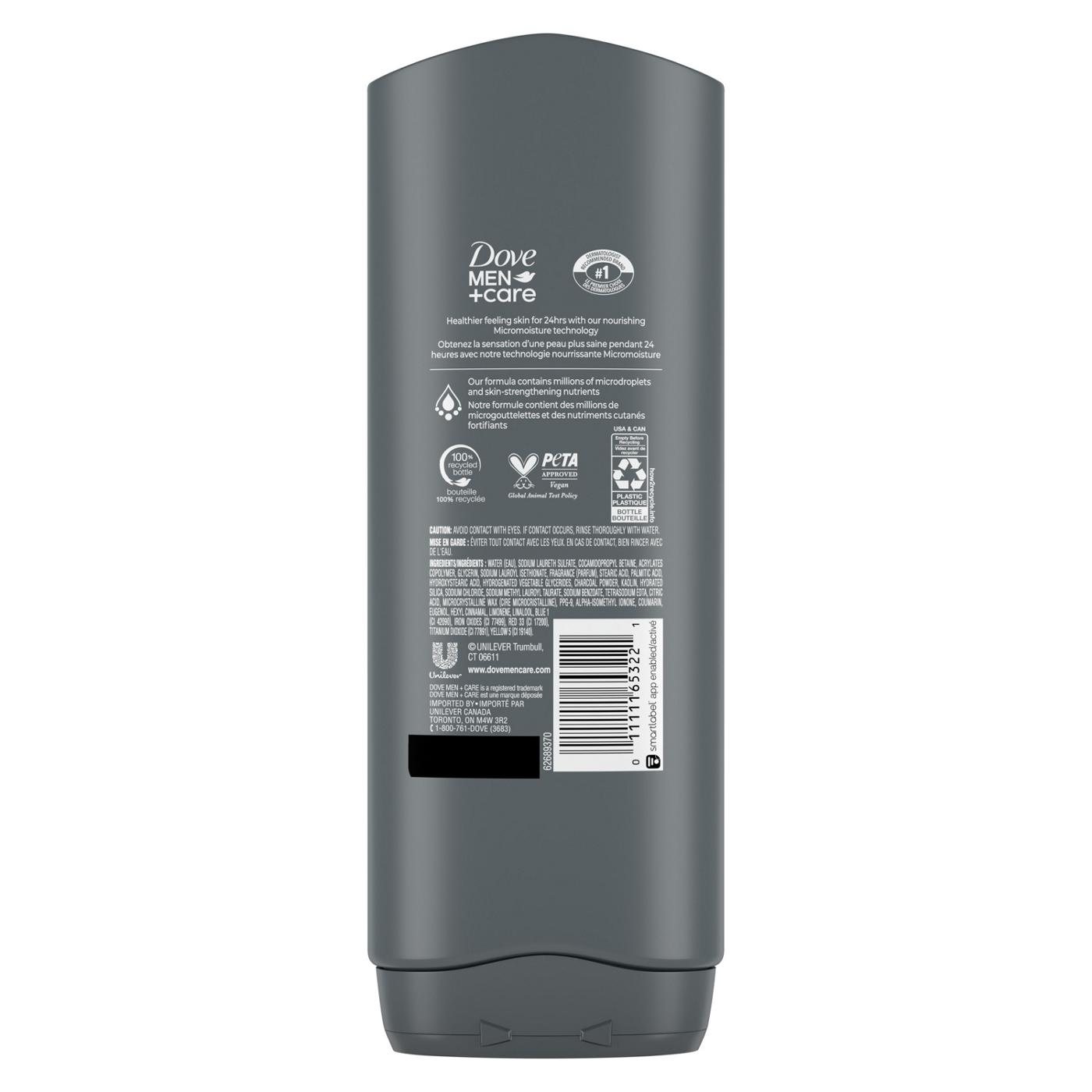 Dove Men+Care Elements Body + Face Wash - Charcoal + Clay ; image 3 of 3