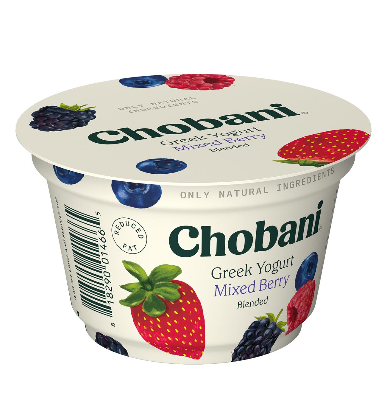 Chobani Low-Fat Mixed Berry Blended Greek Yogurt; image 3 of 5