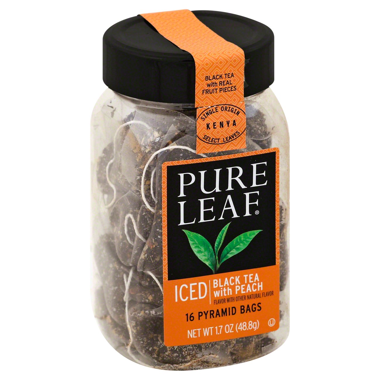 Pure Leaf Pyramid Tea Bags Iced Black Tea With Peach Shop Tea at HEB