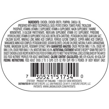Nature's Recipe Grain Free Chicken & Duck Recipe Wet Dog Food