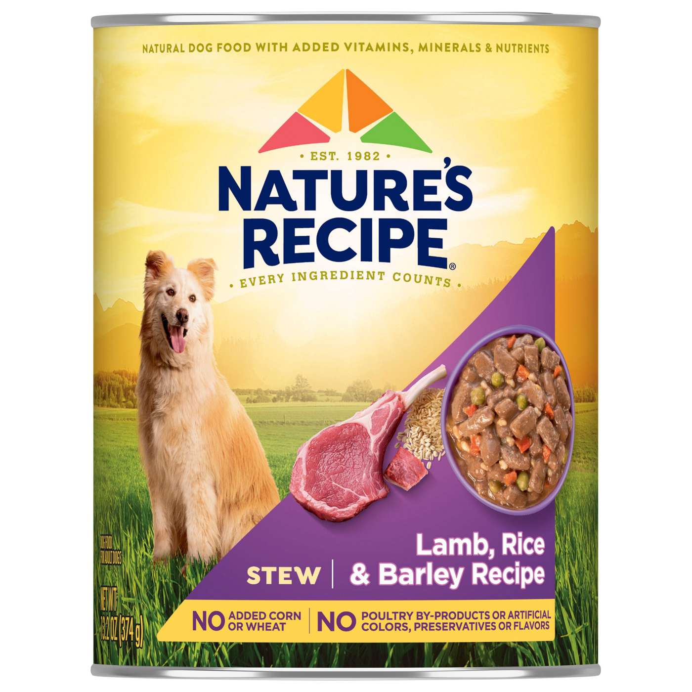 Nature s Recipe Stew Lamb Rice Barley Wet Dog Food