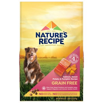 Nature's Recipe Grain Free Salmon Recipe Dry Dog Food
