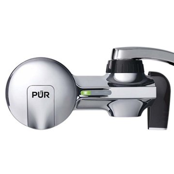 PUR Plus Horizontal Faucet Water Filtration System - Chrome