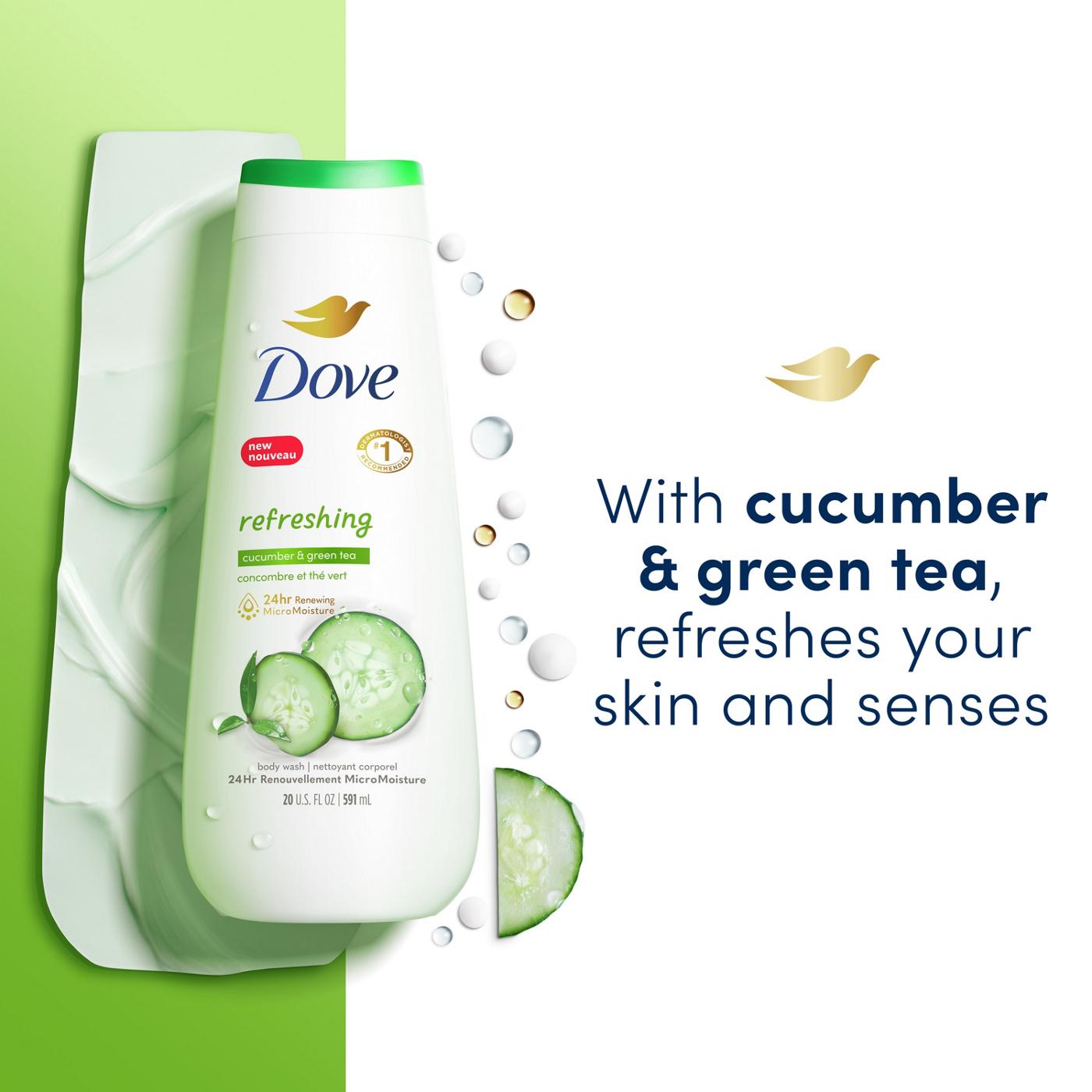 Dove Refreshing Body Wash Twin Pack - Cucumber & Green Tea; image 6 of 9