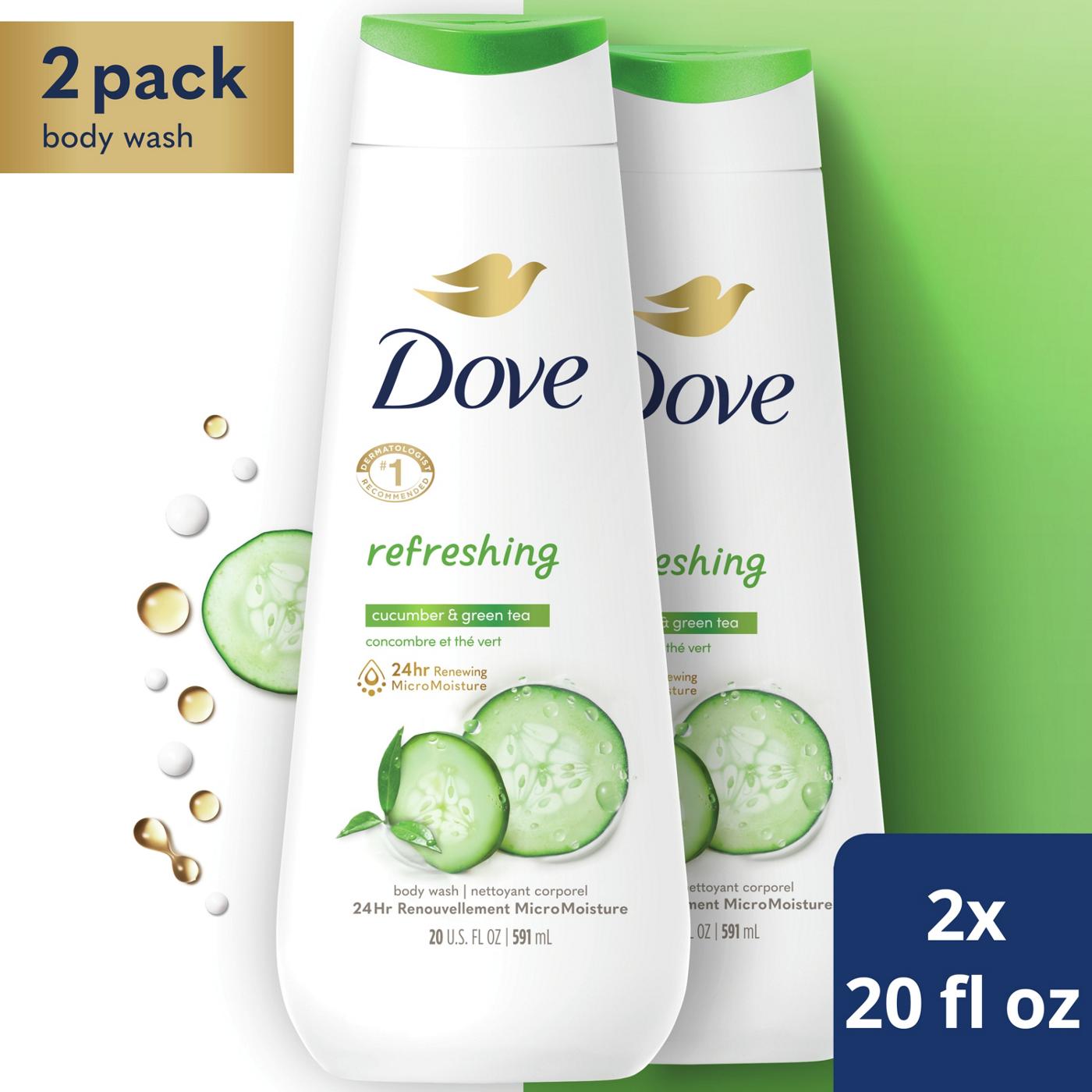 Dove Refreshing Body Wash Twin Pack - Cucumber & Green Tea; image 7 of 9