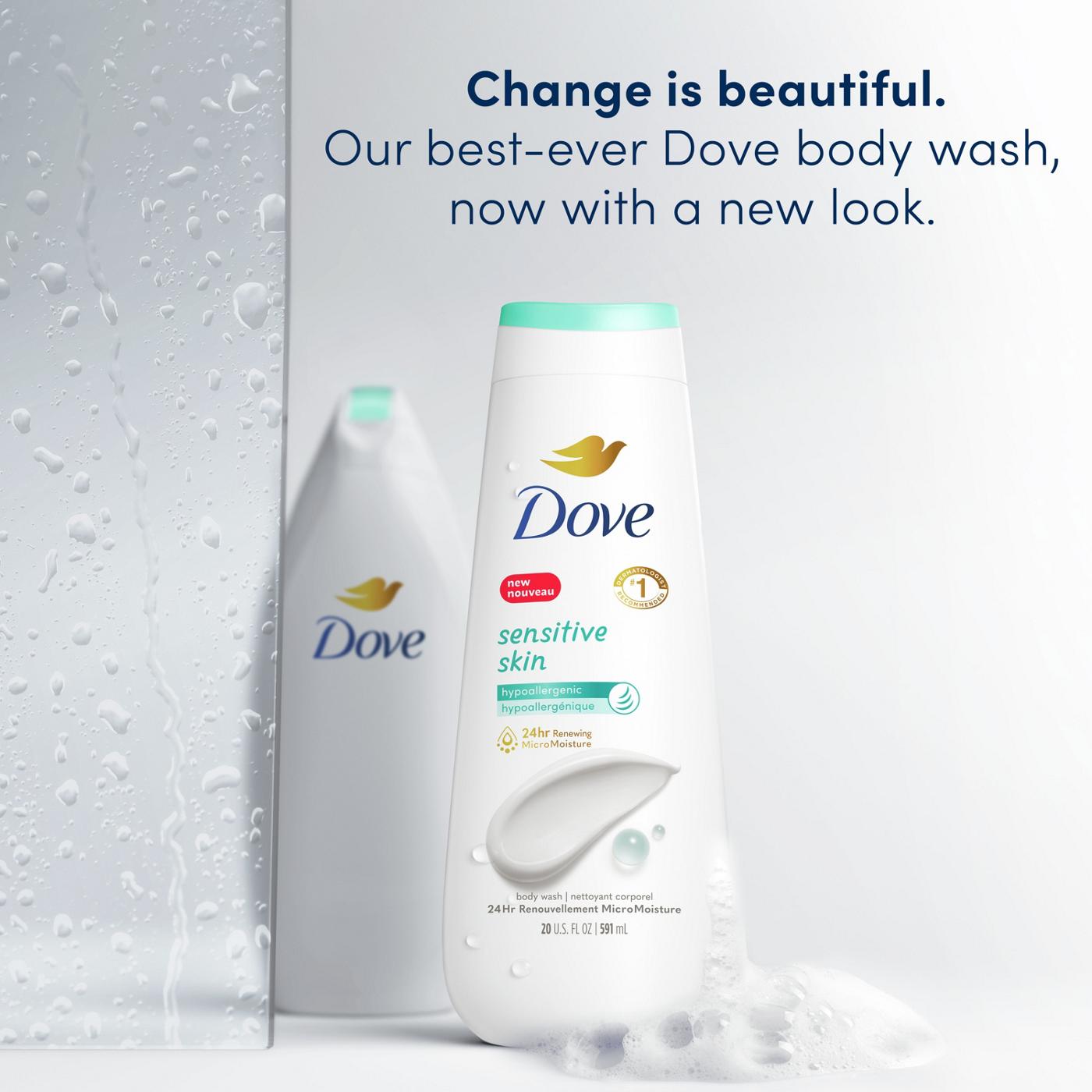 Dove Sensitive Skin Body Wash Twin Pack; image 2 of 9