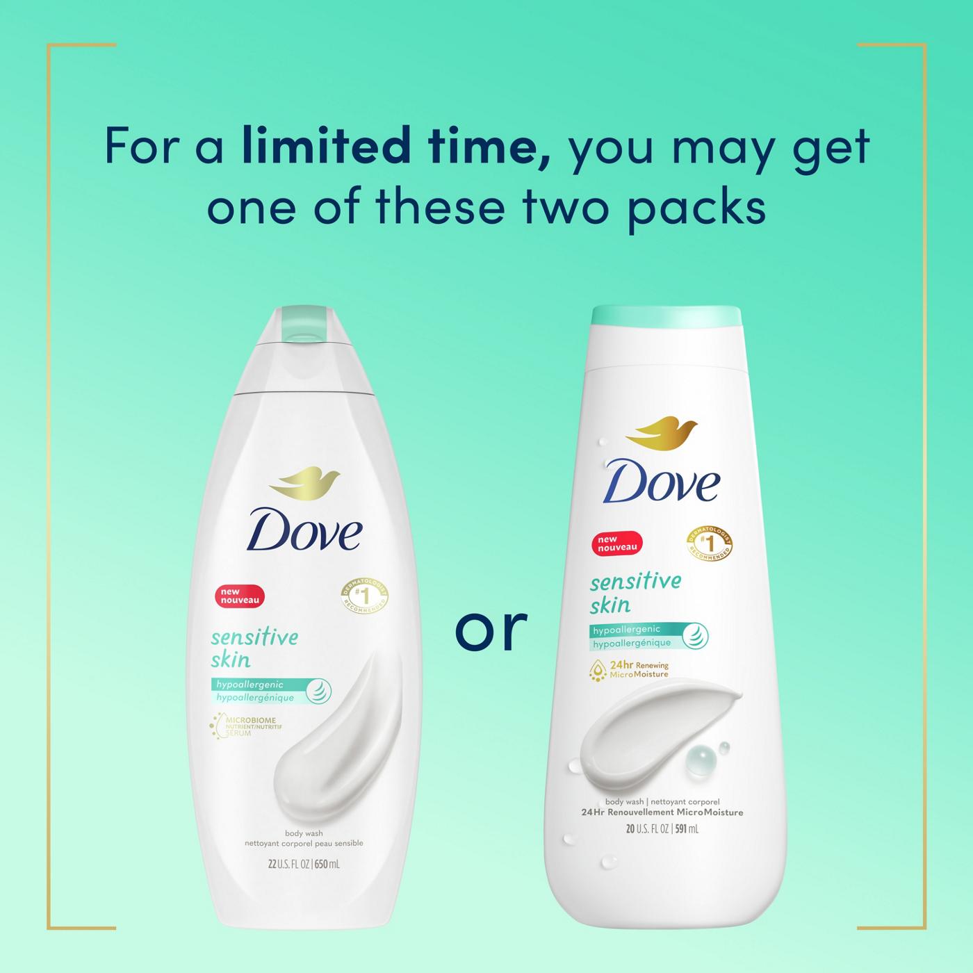 Dove Sensitive Skin Body Wash Twin Pack; image 5 of 9