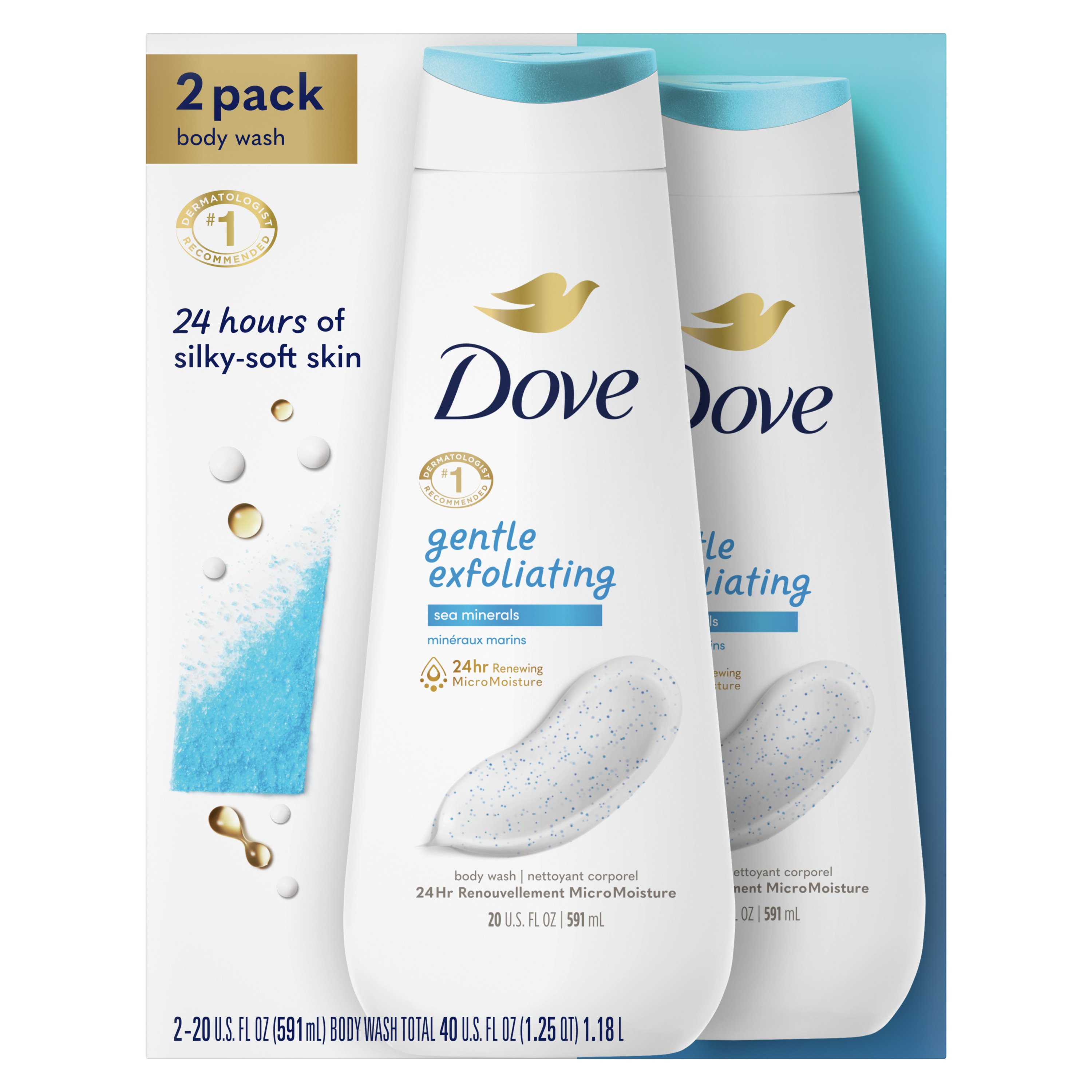 Dove Body - Gentle Exfoliating With Sea Minerals - Shop Body Wash at H-E-B