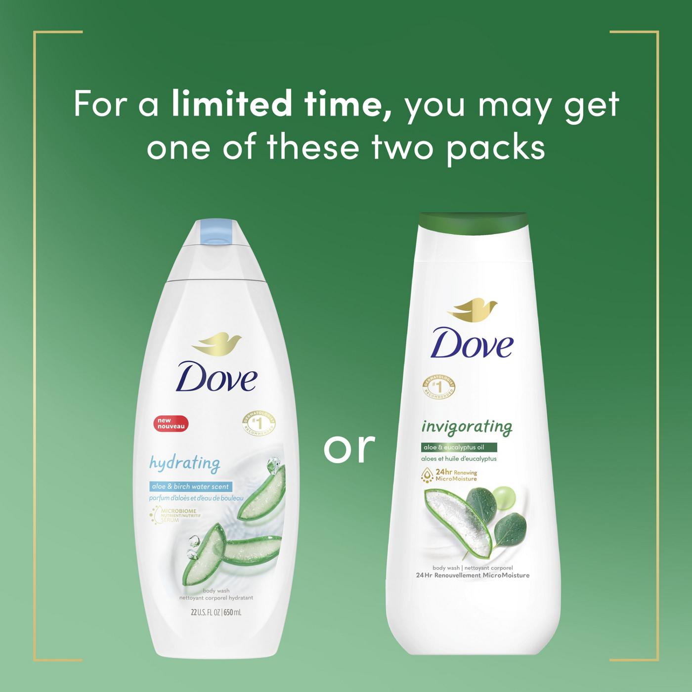 Dove Invigorating Body Wash - Aloe & Eucalyptus Oil; image 3 of 8