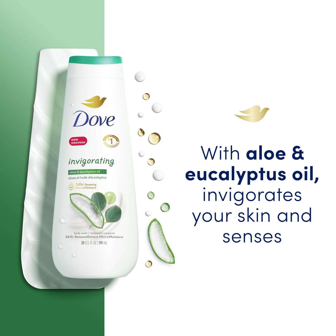 Dove Invigorating Body Wash Aloe & Eucalyptus Oil Shop Body wash at