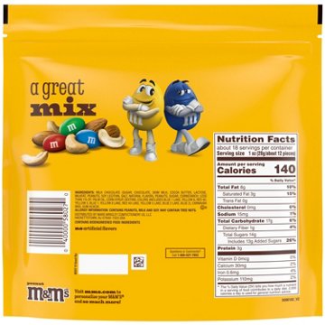 M&M'S Peanut Milk Chocolate Candy - Family Size, 18.08 oz