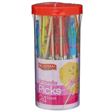 Acadian Trading Umbrella Picks, 24 ct