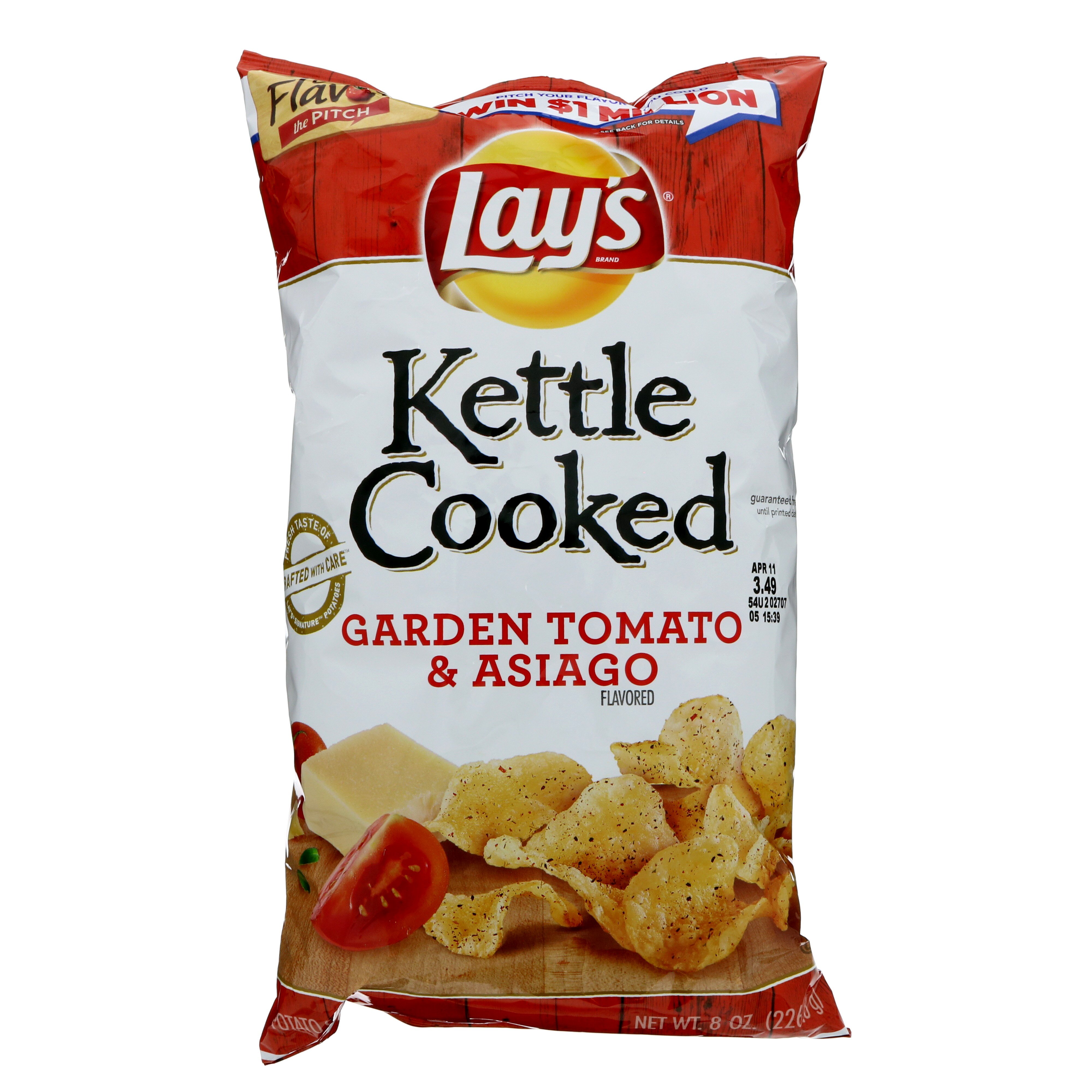 Lay's Kettle Cooked Garden Tomato & Asiago Potato Chips Shop Chips at