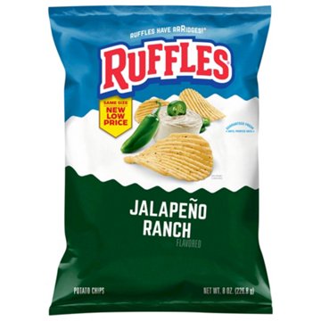 Ruffles Jalapeño Ranch Flavored Potato Chips