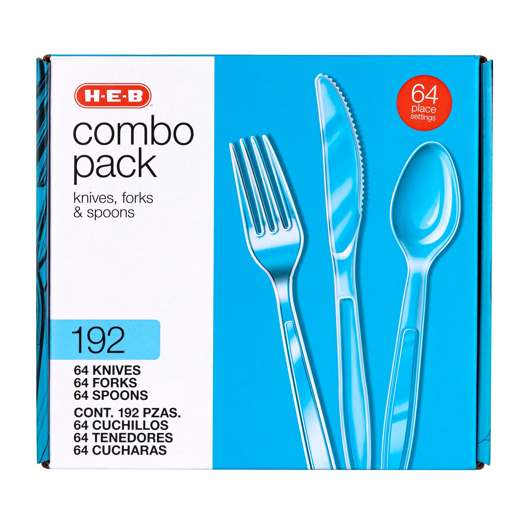 HEB Combo Pack Knives Forks & Spoons Shop Flatware & Utensils at HEB