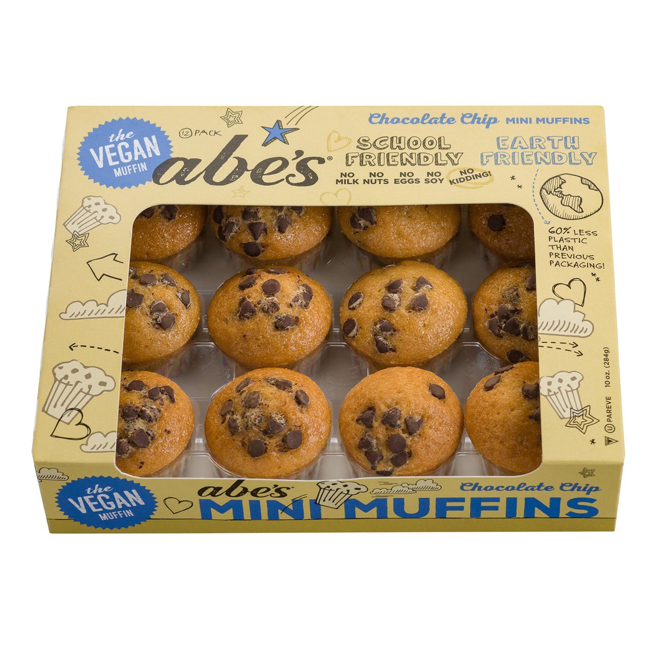 Abe's Vegan Chocolate Chip Cookie Mini Muffins - Shop Desserts ...