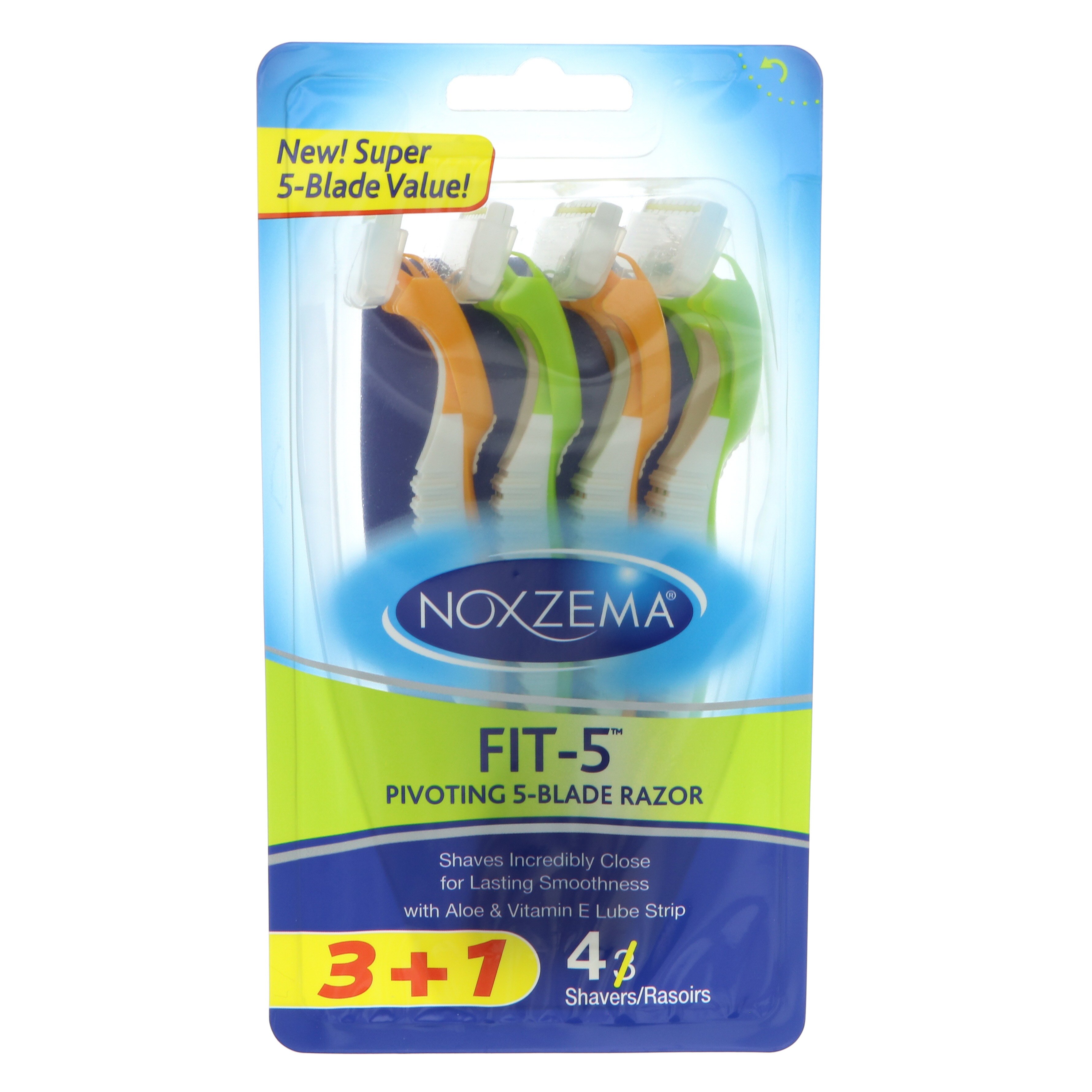 Noxzema Fit 5 Pivoting 5 Blade Razor Shop Razors & Blades at HEB