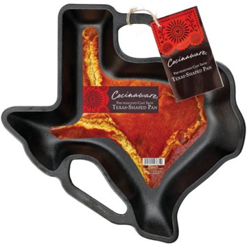 Cocinaware Pre-Seasoned Texas Shape Cast Iron Pan