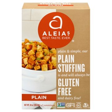 Aleia's Gluten Free Stuffing Mix - Plain, 10 oz