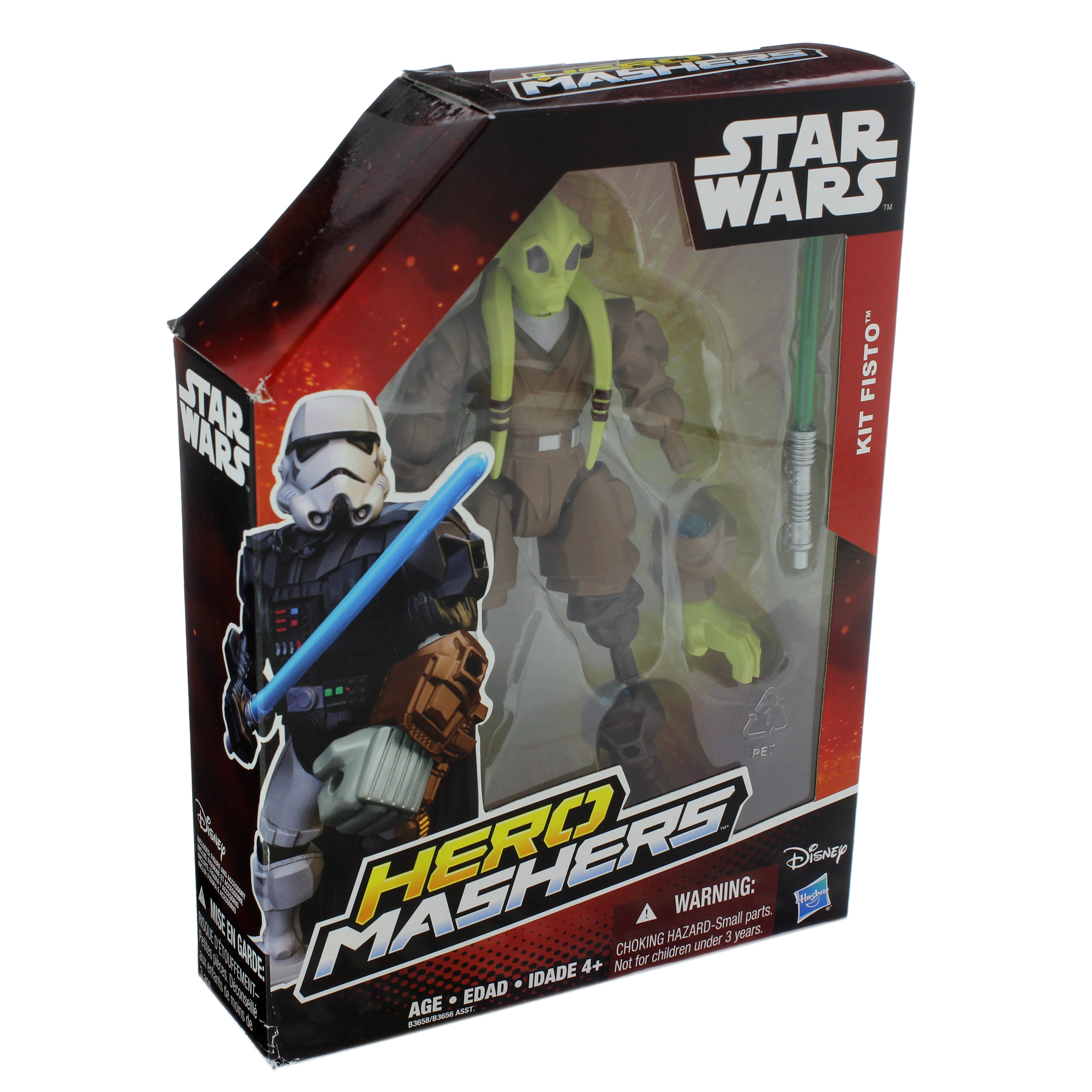 DISNEY/HASBRO Star Wars HERO MASHERS 6" Action Personaggio Jedi Kit Fisto/Lightsaber 