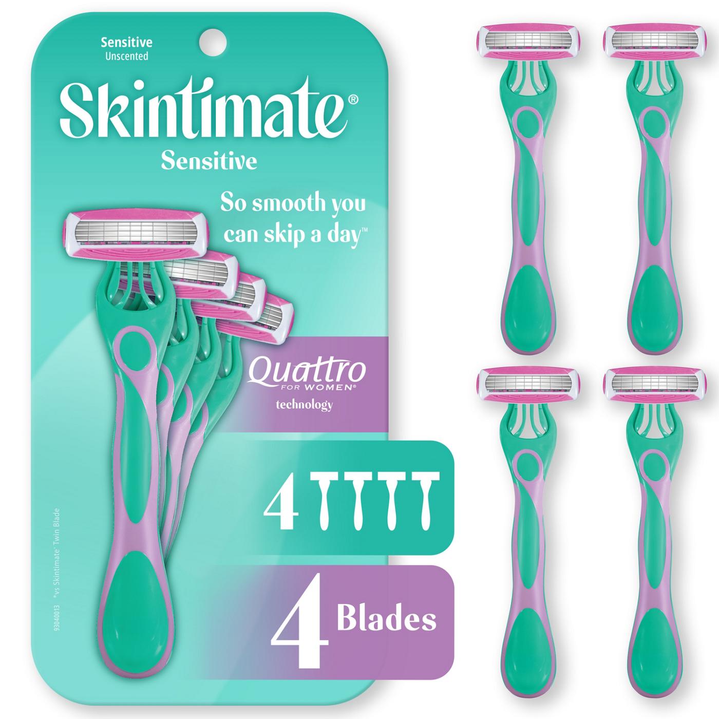 Skintimate Sensitive Skin 4-Blade Disposable Razor; image 6 of 7
