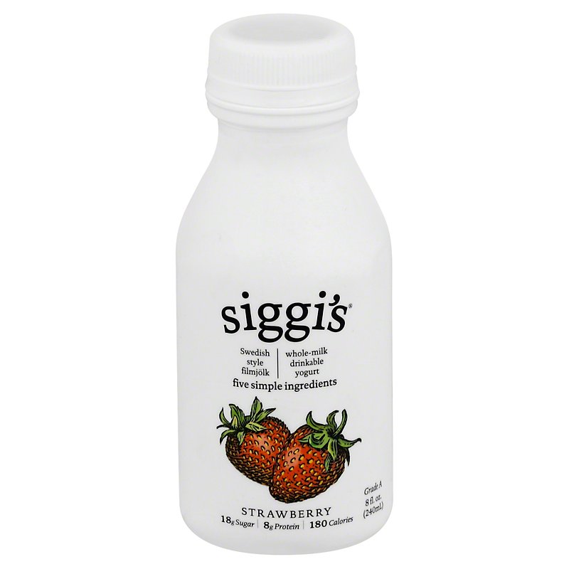 Siggis Strawberry Whole Milk Drinkable Yogurt Shop Yogurt At H E B