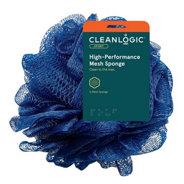 Cleanlogic Sport High Performance Mesh Loofah Bath Sponge