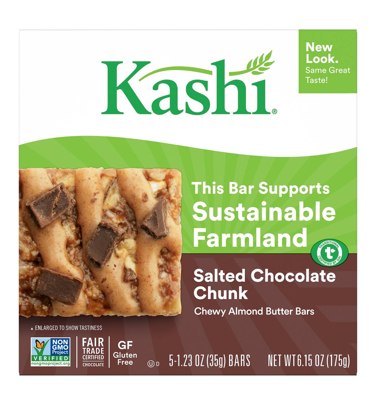 Kashi Salted Chocolate Chunk Chewy Nut Butter Bars; image 2 of 2