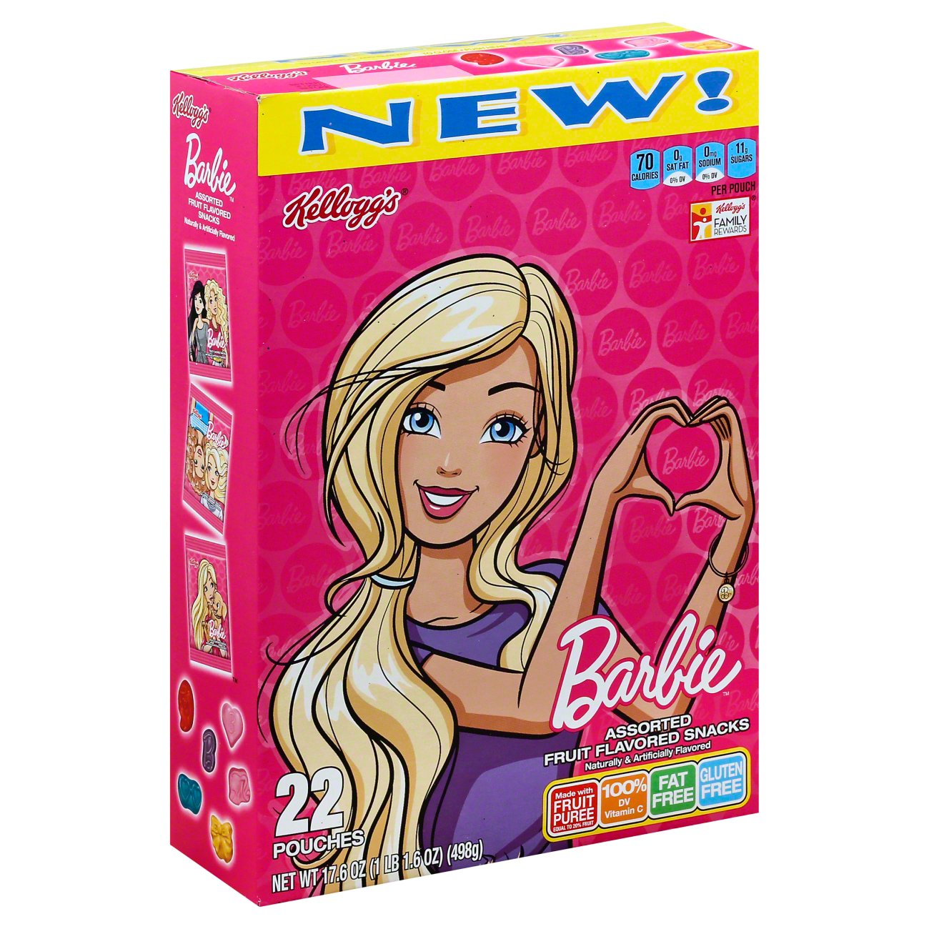 Kellogg's Barbie Fruit Flavored Snacks Shop Fruit Snacks at HEB