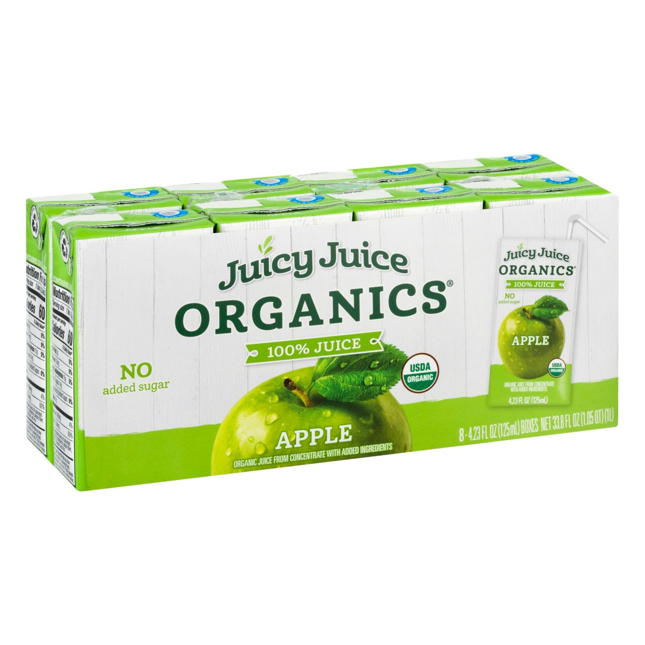 Juicy Juice Organics Apple Juice 100% Organic Apple Juice, 8 ct / 4.23 fl  oz - Fry's Food Stores