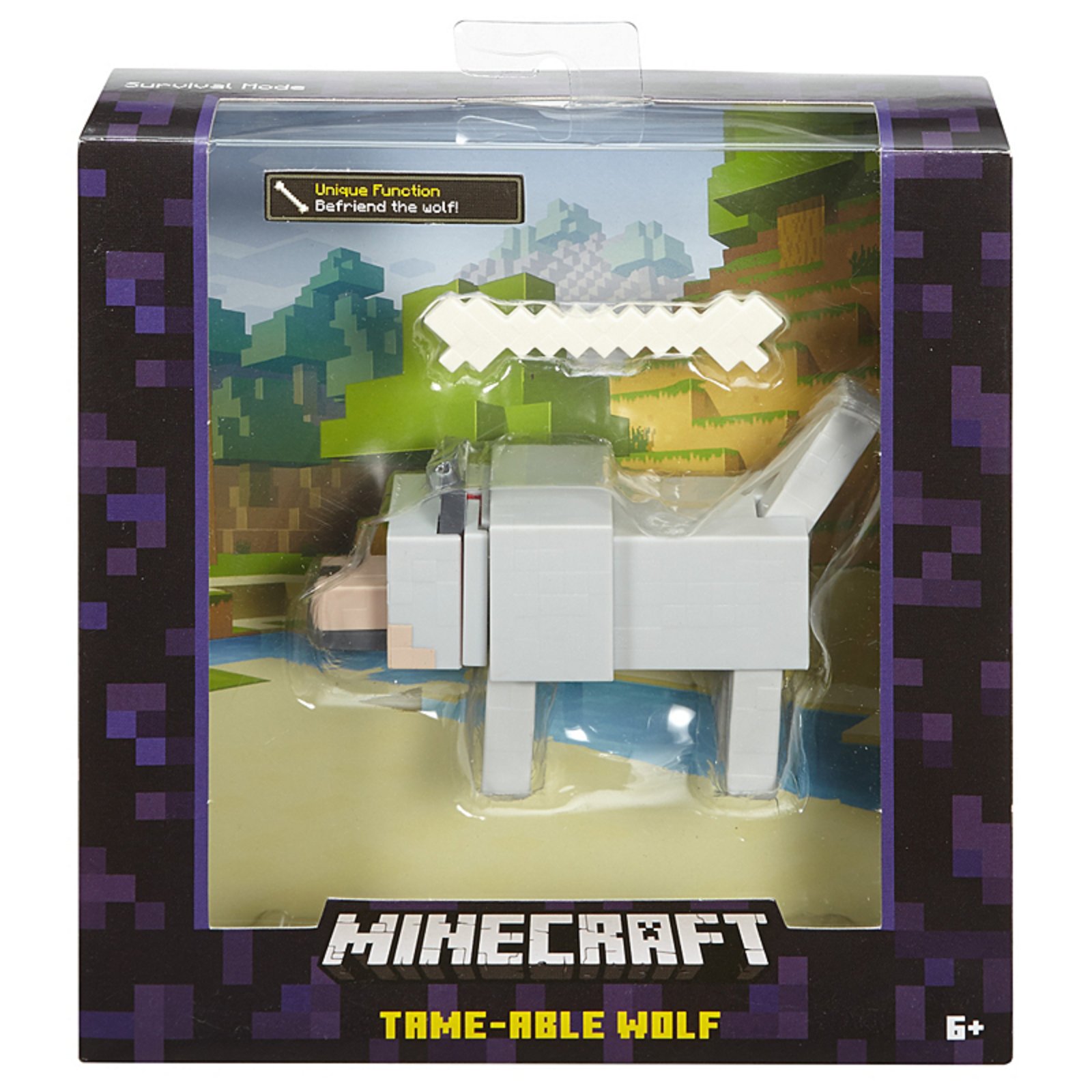 Minecraft wolf shop figure