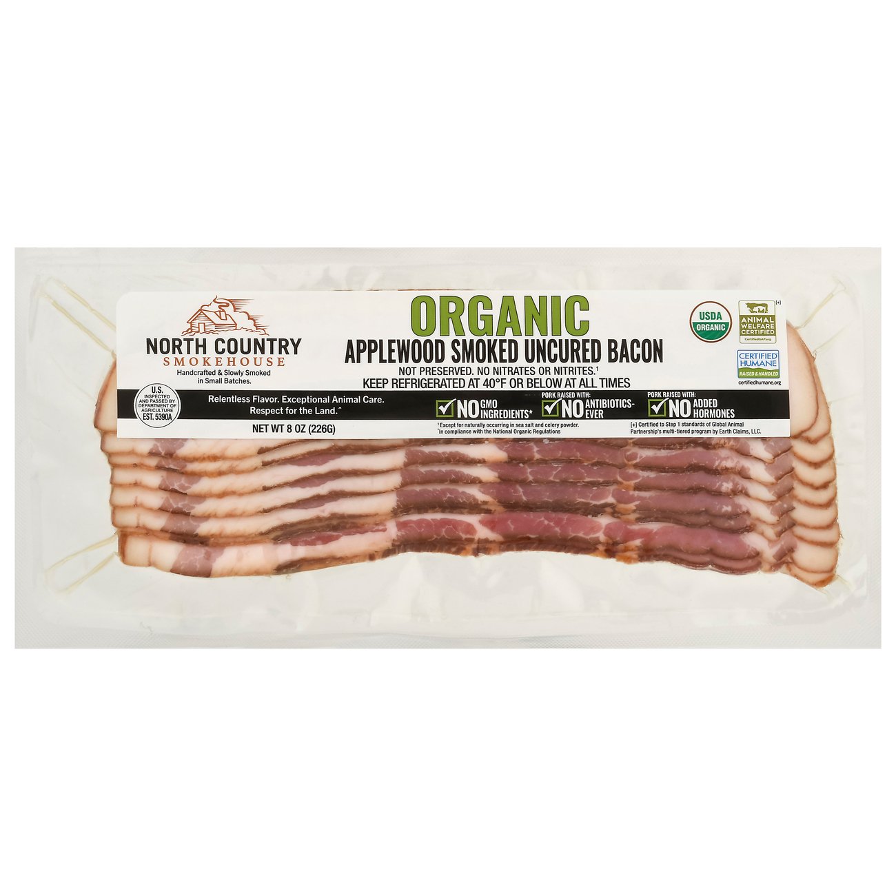 North Country Smokehouse Organic Applewood Smoked Uncured Bacon Shop