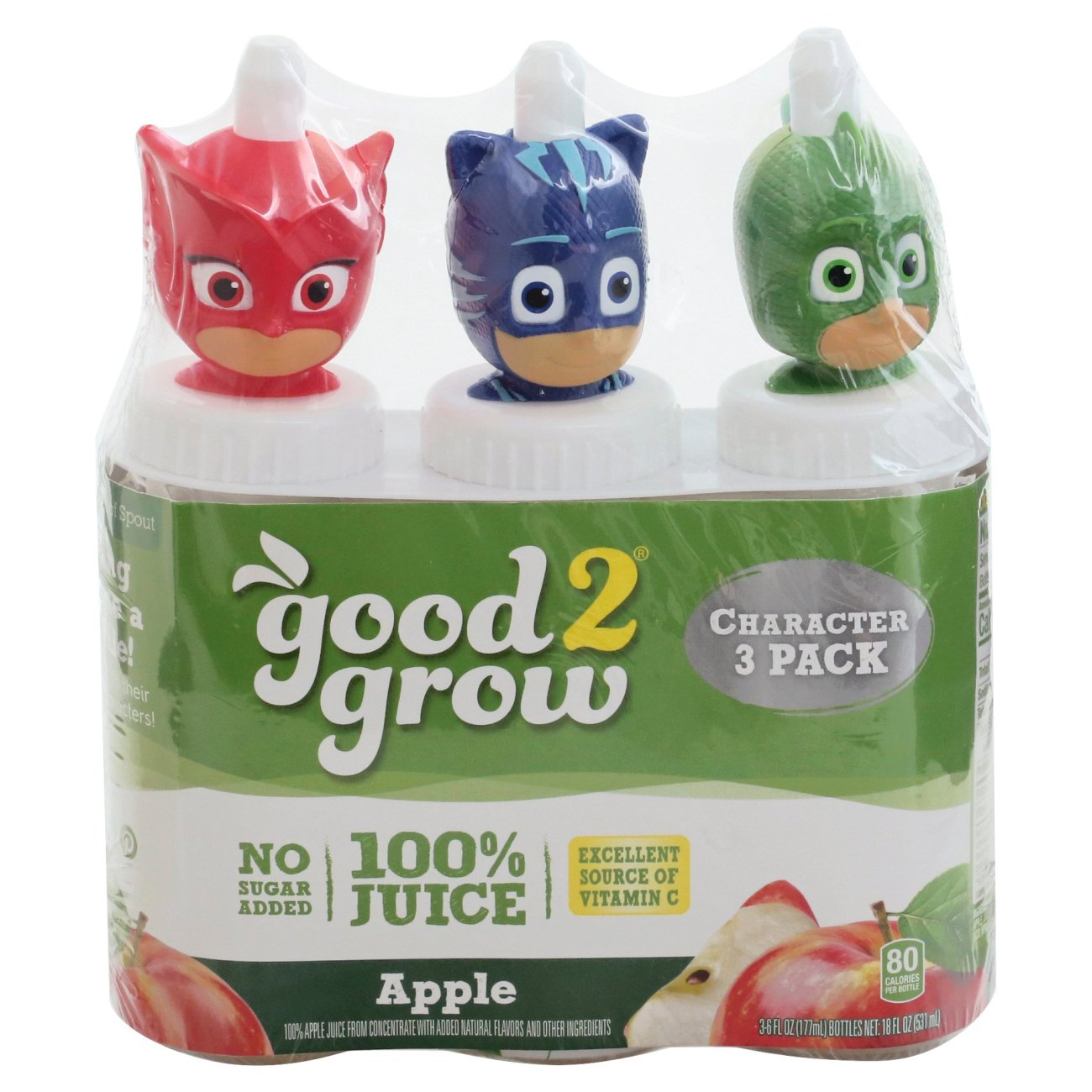 good2grow 100 Apple Juice 6 oz Bottles, Character Tops Will Vary Shop Juice at HEB