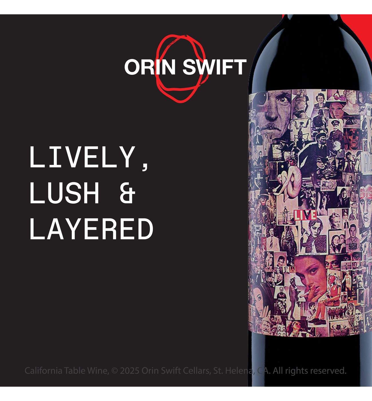 Orin Swift Abstract California Red Blend Wine; image 3 of 6
