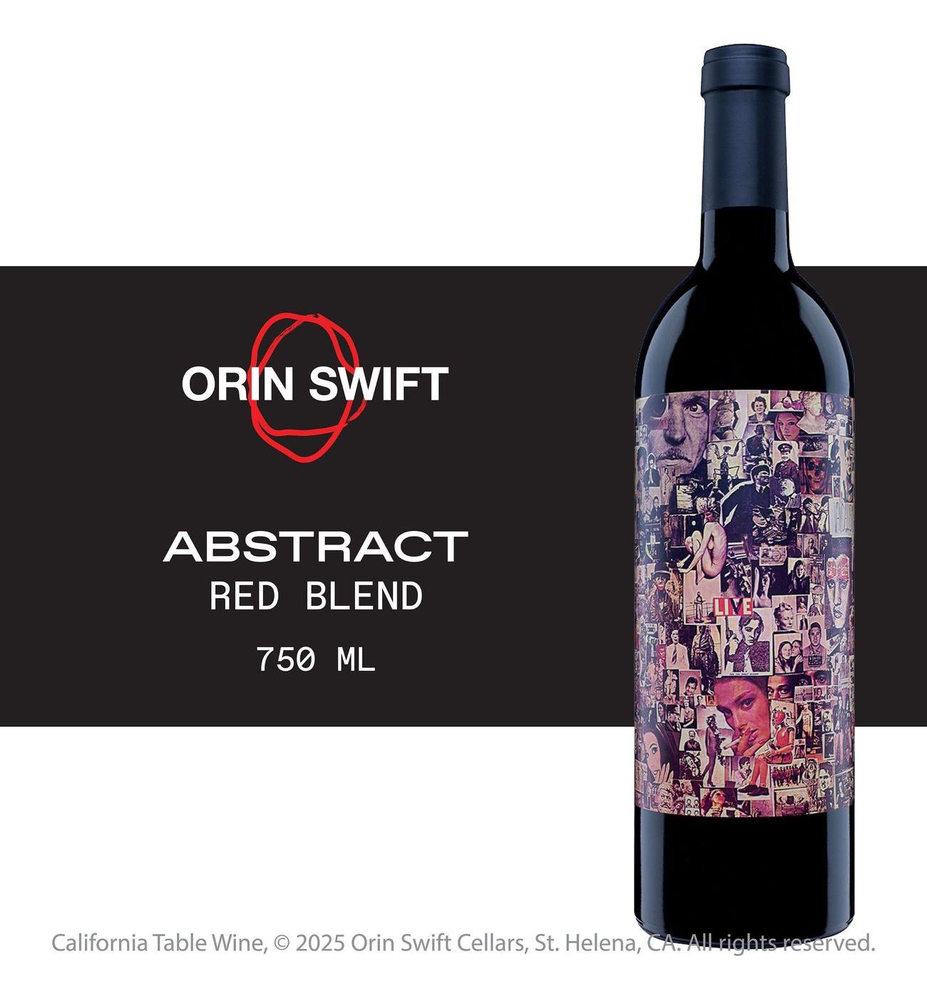 Orin Swift Abstract California Red Blend Wine; image 5 of 6