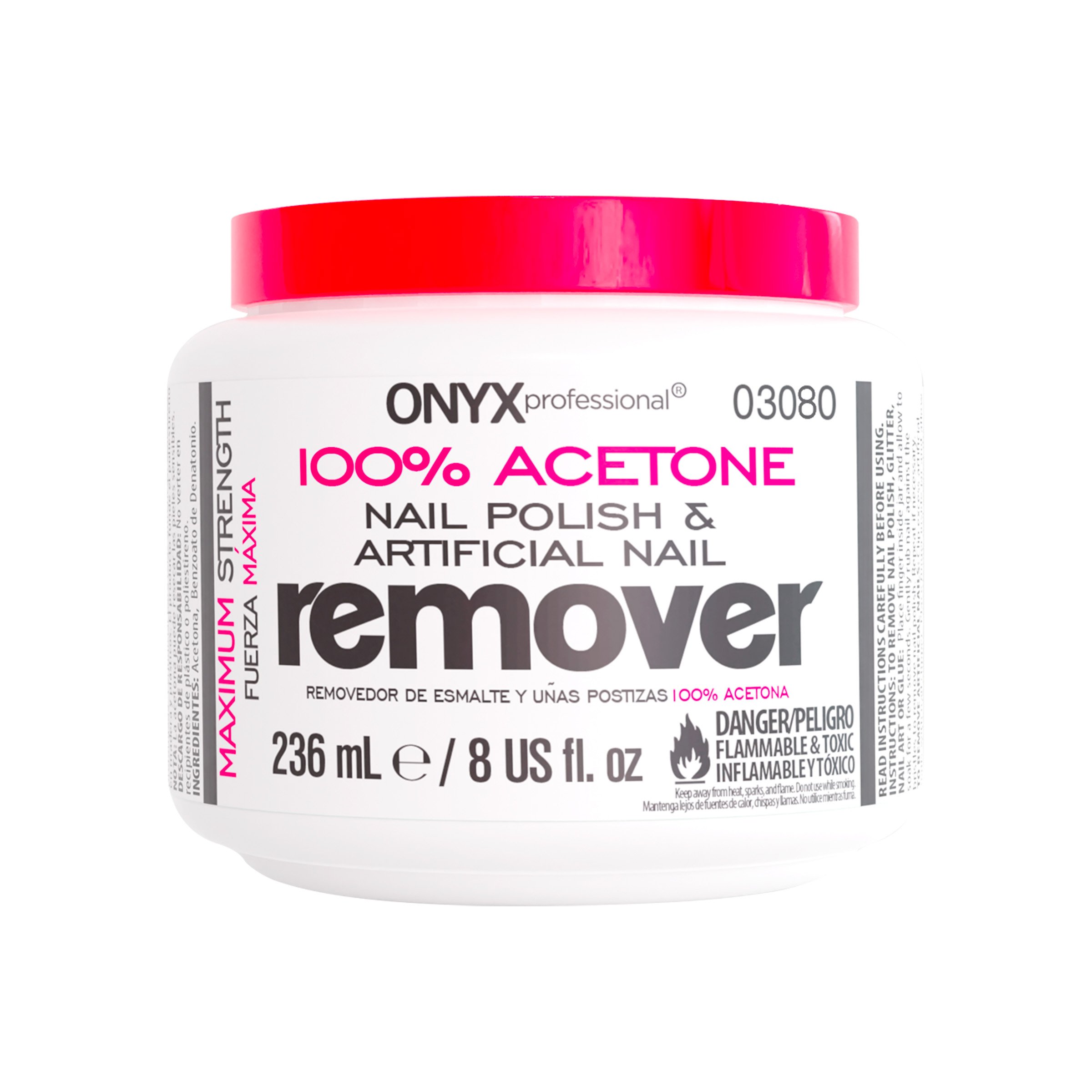 Onyx Professional 100% Pure Acetone Nail Polish Remover, 16 fl oz