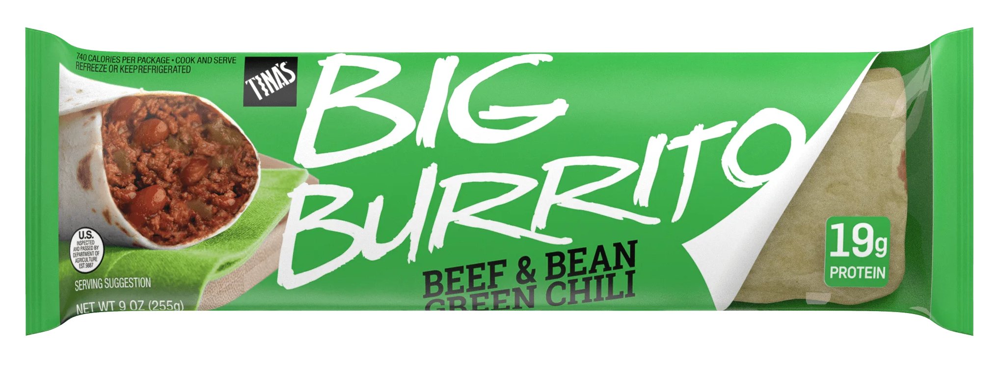Tina's Beef & Bean Green Chili Big Burrito Shop Entrees & sides at HEB
