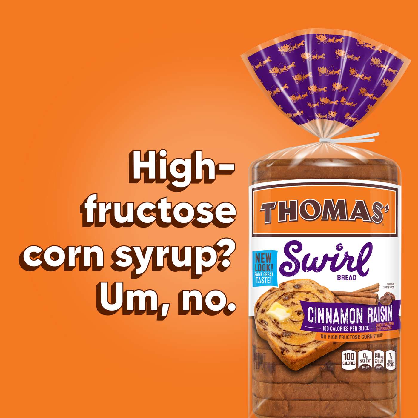 Thomas' Cinnamon Raisin Swirl Bread; image 5 of 8