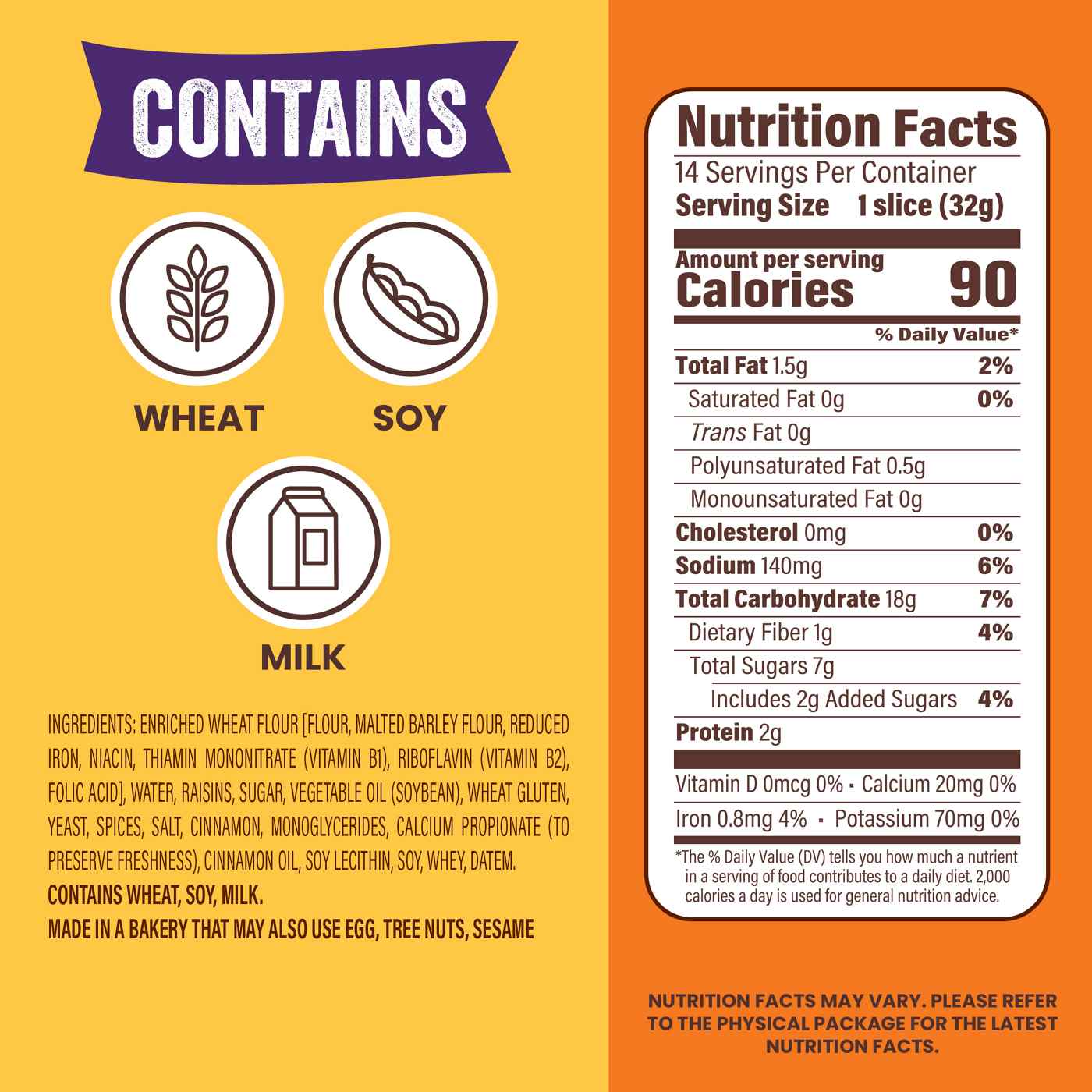 Thomas' Cinnamon Raisin Swirl Bread; image 8 of 8